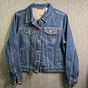 C.E. Schmidt Workwear Women's Denim Blue Jean Jacket L Large